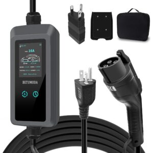 Level 1 EV Charger - 2.8 Inch LED Touch Screen, 25FT, 110V/240V